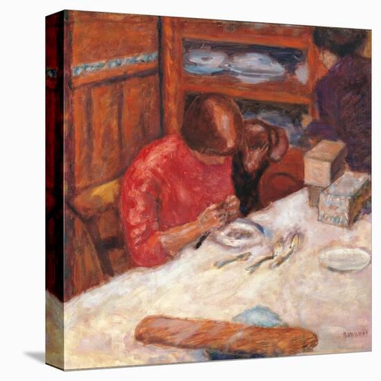 Interior the Woman with the Dog-Pierre Bonnard-Stretched Canvas