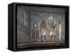 Interior, Tomb of Ramses I, Valley of the Kings, Thebes, Unesco World Heritage Site, Egypt-John Ross-Framed Stretched Canvas