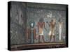 Interior, Tomb of Ramses I, Valley of the Kings, Thebes, Unesco World Heritage Site, Egypt-John Ross-Stretched Canvas