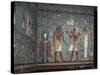 Interior, Tomb of Ramses I, Valley of the Kings, Thebes, Unesco World Heritage Site, Egypt-John Ross-Stretched Canvas