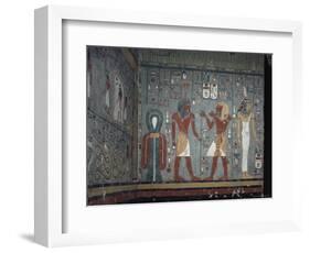 Interior, Tomb of Ramses I, Valley of the Kings, Thebes, Unesco World Heritage Site, Egypt-John Ross-Framed Photographic Print