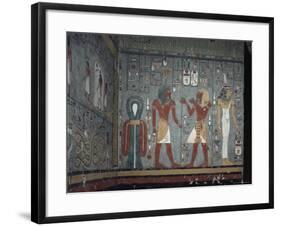 Interior, Tomb of Ramses I, Valley of the Kings, Thebes, Unesco World Heritage Site, Egypt-John Ross-Framed Photographic Print