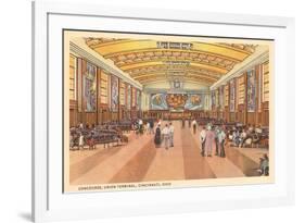 Interior, Union Terminal, Cincinnati, Ohio-null-Framed Premium Giclee Print