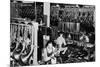 Interior View of a Brass Instrument Factory, Tubas and Trombone-Lantern Press-Mounted Art Print