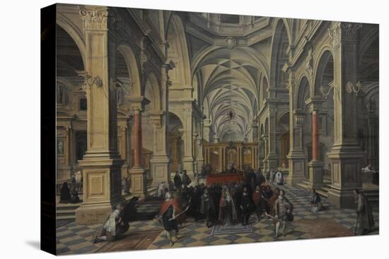 Interior View of a Church, 1624, by Bartholomeus Van Bassen (1590-1652)-Bartolomeus Van Bassen-Stretched Canvas
