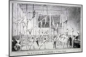 Interior View of a Gymnasium, 26 St James's Street, Westminster, London, C1830-Robert Seymour-Mounted Giclee Print