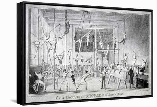 Interior View of a Gymnasium, 26 St James's Street, Westminster, London, C1830-Robert Seymour-Framed Stretched Canvas