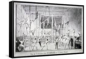 Interior View of a Gymnasium, 26 St James's Street, Westminster, London, C1830-Robert Seymour-Framed Stretched Canvas