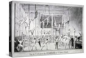 Interior View of a Gymnasium, 26 St James's Street, Westminster, London, C1830-Robert Seymour-Stretched Canvas
