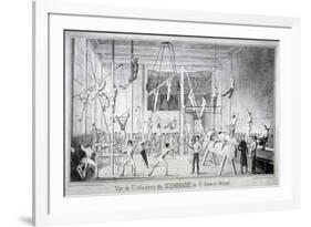 Interior View of a Gymnasium, 26 St James's Street, Westminster, London, C1830-Robert Seymour-Framed Giclee Print