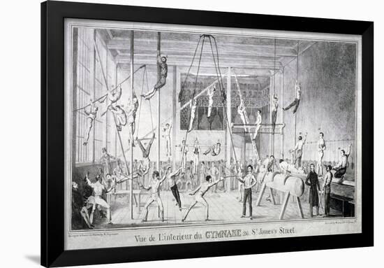 Interior View of a Gymnasium, 26 St James's Street, Westminster, London, C1830-Robert Seymour-Framed Giclee Print