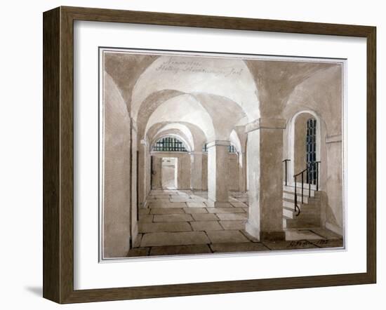 Interior View of a Hall in Horsemonger Lane Prison, Union Road, Southwark, London, 1832-G Yates-Framed Giclee Print
