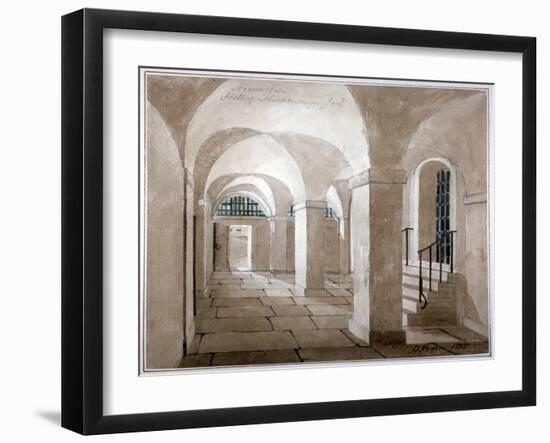 Interior View of a Hall in Horsemonger Lane Prison, Union Road, Southwark, London, 1832-G Yates-Framed Giclee Print