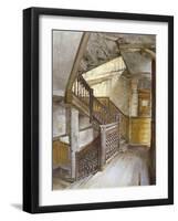 Interior View of a Staircase in a House in White Lion Court, Westminster, London, 1880-John Crowther-Framed Giclee Print