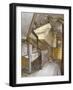 Interior View of a Staircase in a House in White Lion Court, Westminster, London, 1880-John Crowther-Framed Giclee Print
