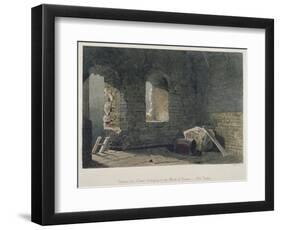 Interior View of a Tower Belonging to London Wall at Old Bailey, City of London, 1851-John Wykeham Archer-Framed Giclee Print