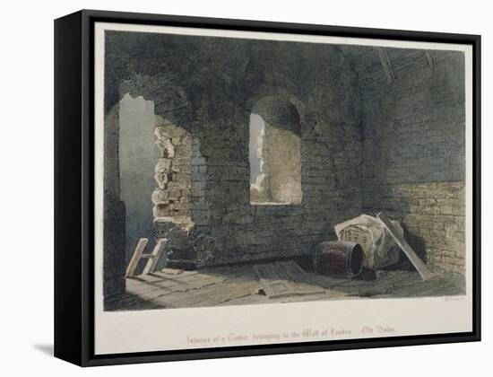 Interior View of a Tower Belonging to London Wall at Old Bailey, City of London, 1851-John Wykeham Archer-Framed Stretched Canvas