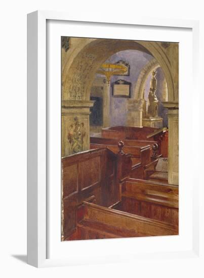 Interior View of All Saints Church, Chelsea, London, 1880-John Crowther-Framed Giclee Print