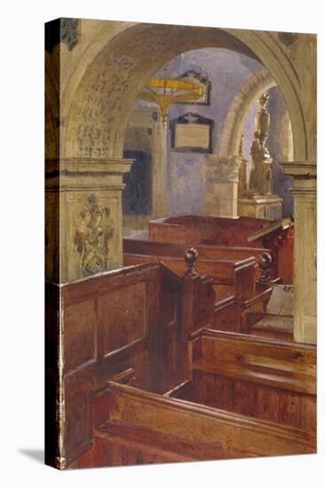 Interior View of All Saints Church, Chelsea, London, 1880-John Crowther-Stretched Canvas