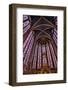 Interior view of beautiful stained glass, and arched ceiling, Sainte-Chappelle cathedral, Paris-Darrell Gulin-Framed Photographic Print