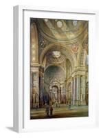 Interior View of Brompton Oratory-Herbert A. Gribble-Framed Giclee Print