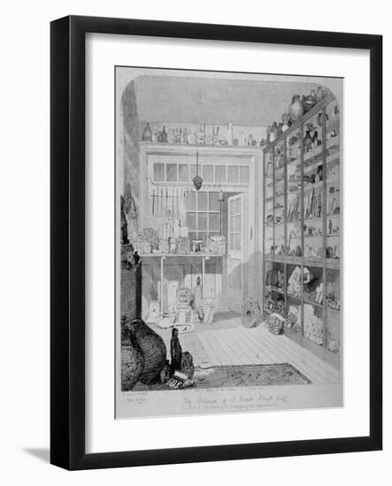 Interior View of Charles Roach Smith's Museum in Liverpool Street, City of London, 1850-John Brown-Framed Giclee Print