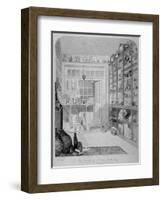 Interior View of Charles Roach Smith's Museum in Liverpool Street, City of London, 1850-John Brown-Framed Giclee Print