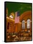 Interior View of Grand Central Station, New York, USA-Nancy & Steve Ross-Framed Stretched Canvas