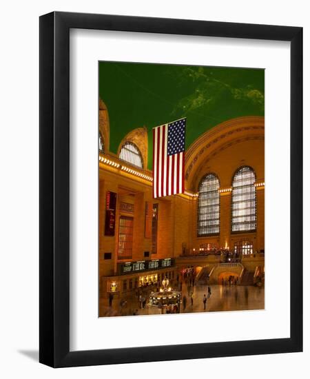 Interior View of Grand Central Station, New York, USA-Nancy & Steve Ross-Framed Premium Photographic Print