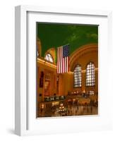 Interior View of Grand Central Station, New York, USA-Nancy & Steve Ross-Framed Photographic Print