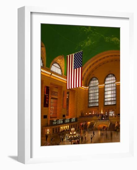 Interior View of Grand Central Station, New York, USA-Nancy & Steve Ross-Framed Photographic Print