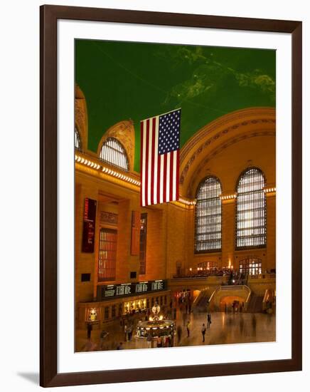 Interior View of Grand Central Station, New York, USA-Nancy & Steve Ross-Framed Photographic Print