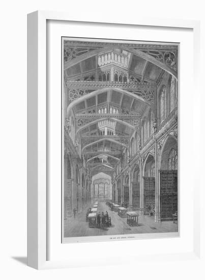 Interior View of Guildhall Library, City of London, 1872-null-Framed Giclee Print