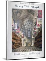 Interior View of Henry Vii's Chapel in Westminster Abbey, London, C1855-WL Walton-Mounted Giclee Print