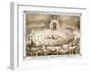 Interior View of Howes and Cushing's Great United States Circus Poster-null-Framed Giclee Print