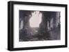 Interior View of Middle Temple Hall, City of London, after an Air Raid, C1941-null-Framed Photographic Print