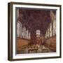 Interior view of Middle Temple Hall from the high table with figures, London, 1884-John Crowther-Framed Giclee Print