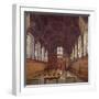 Interior view of Middle Temple Hall from the high table with figures, London, 1884-John Crowther-Framed Giclee Print