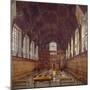 Interior view of Middle Temple Hall from the high table with figures, London, 1884-John Crowther-Mounted Giclee Print