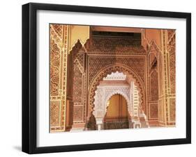 Interior View of Moroccan Restaurant, La Mamounia Hotel, Marrakech, Morocco, North Africa-Lee Frost-Framed Photographic Print