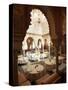 Interior View of Moroccan Restaurant, La Mamounia Hotel, Marrakech, Morocco, North Africa-Lee Frost-Stretched Canvas