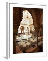Interior View of Moroccan Restaurant, La Mamounia Hotel, Marrakech, Morocco, North Africa-Lee Frost-Framed Photographic Print