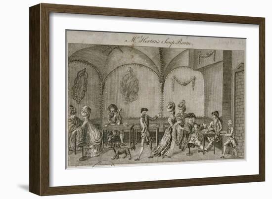 Interior View of Mr Horton's Soup Room, Cornhill, City of London, 1770-null-Framed Giclee Print