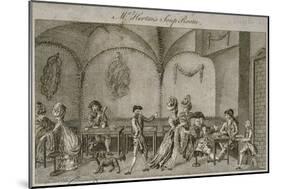 Interior View of Mr Horton's Soup Room, Cornhill, City of London, 1770-null-Mounted Giclee Print
