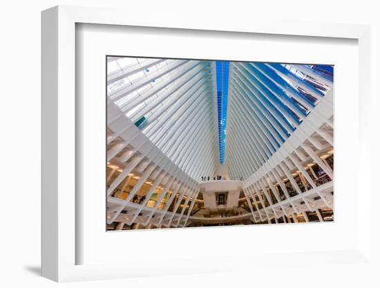 Interior view of Oculus Transportation Hub, NY, NY-null-Framed Photographic Print