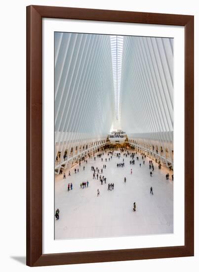 Interior view of Oculus Transportation Hub, NY, NY-null-Framed Photographic Print