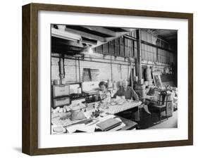 Interior View of One of the Buildings Used as a Hangout for Al Capone-null-Framed Photographic Print