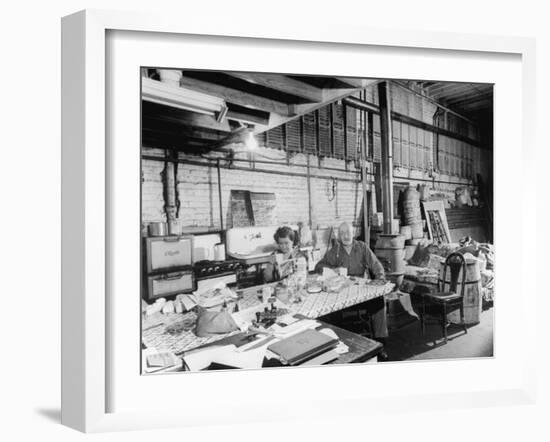 Interior View of One of the Buildings Used as a Hangout for Al Capone-null-Framed Photographic Print