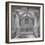 Interior view of Queen Elizabeth's Bath, London, 1834 (1904)-James Basire III-Framed Giclee Print