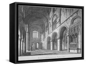 Interior View of St Bartholomew's Priory, Smithfield, City of London, 1818-John Coney-Framed Stretched Canvas